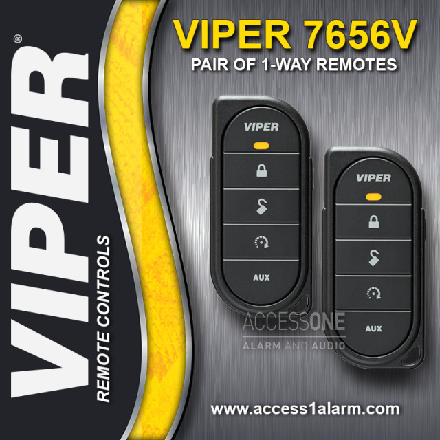 Pair of Viper 7656V 1-Way 1-Mile Remote Control